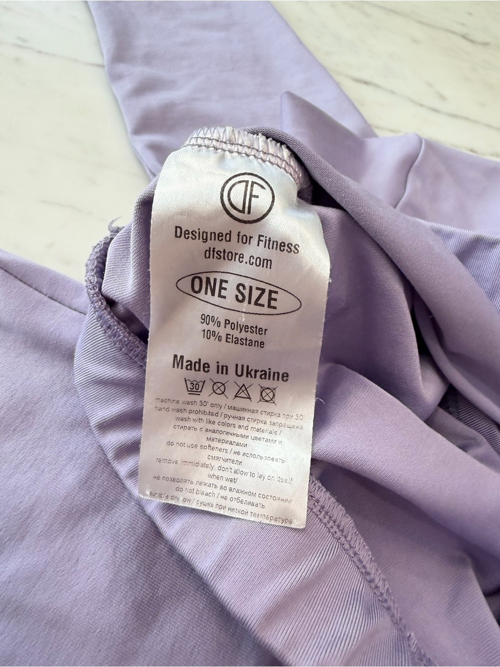 Designed for Fitness Lavender Crop Top & Leggings Activewear Set - S - Picture 14 of 15